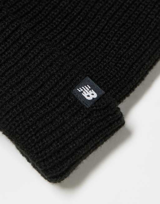 New Balance fisherman beanie in black, 3 of 3