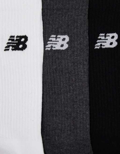 New Balance – Flerfärgade sportstrumpor med logga, 3-pack, 2 av 4