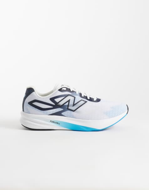 New Balance Flite-R hardloopsneakers in wit en blauw - view 1