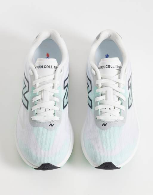 New Balance Flite-R løbesneakers i hvid og mintgrøn, 3 af 5