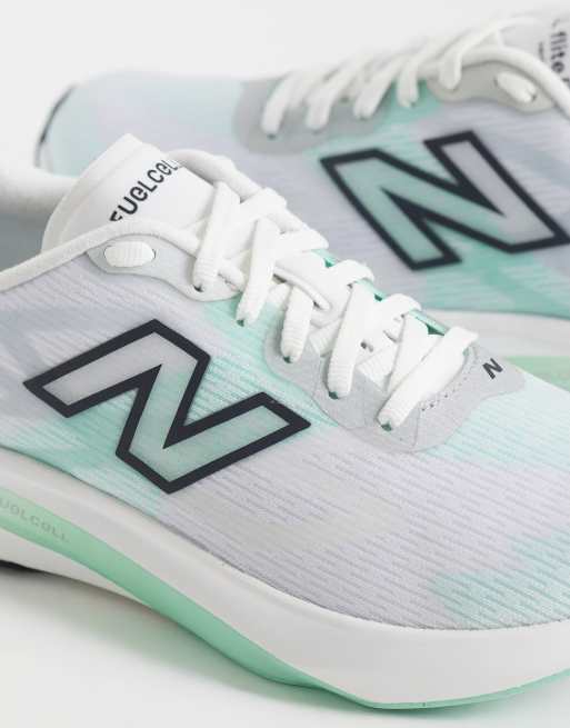 New Balance Flite-R løbesneakers i hvid og mintgrøn, 4 af 5