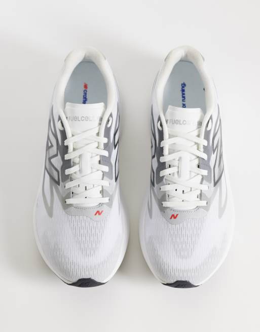 New Balance Flite-R running trainers in white and grey, 3 of 5