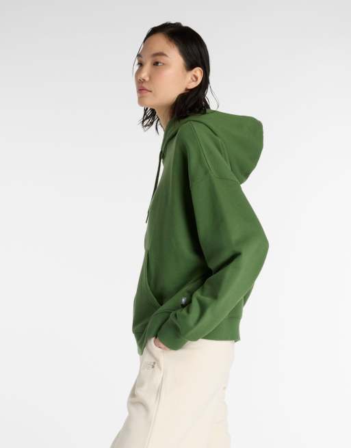 New Balance Flower hoodie in dark alpine green, 2 of 4