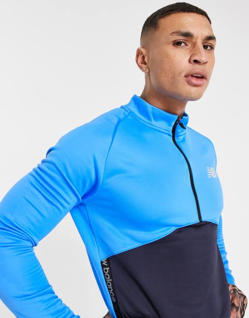 New Balance - Football Drill - Top design color block - Bleu, 3 de 4