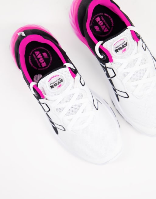 New Balance – Fresh Foam Roav – Lauf-Sneaker in Schwarz und Rosa