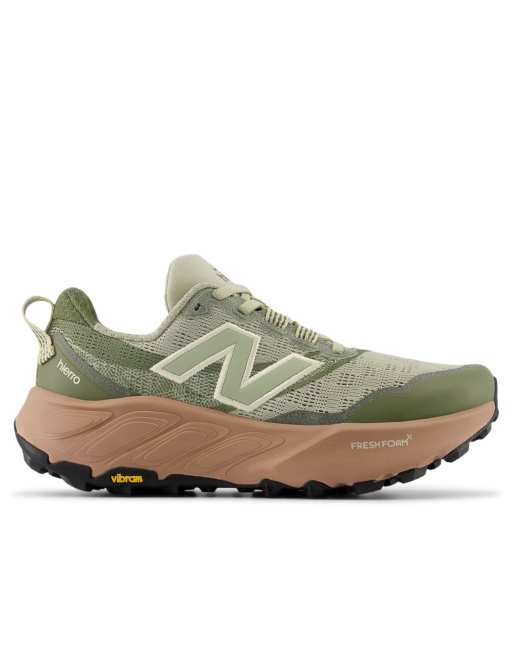 New Balance Fresh Foam x Hierro v9 running trainers in olivine - MGREEN