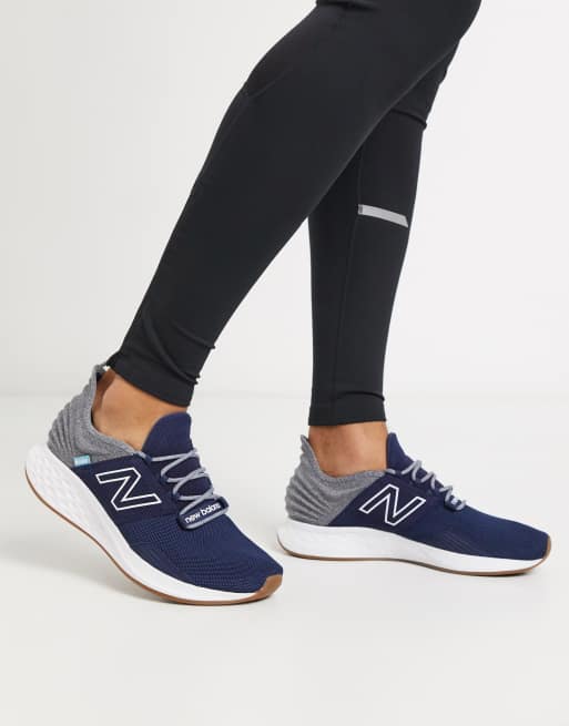 New Balance freshfoam trail roav sneakers in navy | ASOS