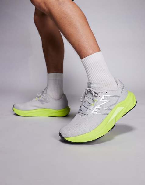 New Balance - Fuelcell Propel - Sneakers da corsa grigie e verde neon - view 1