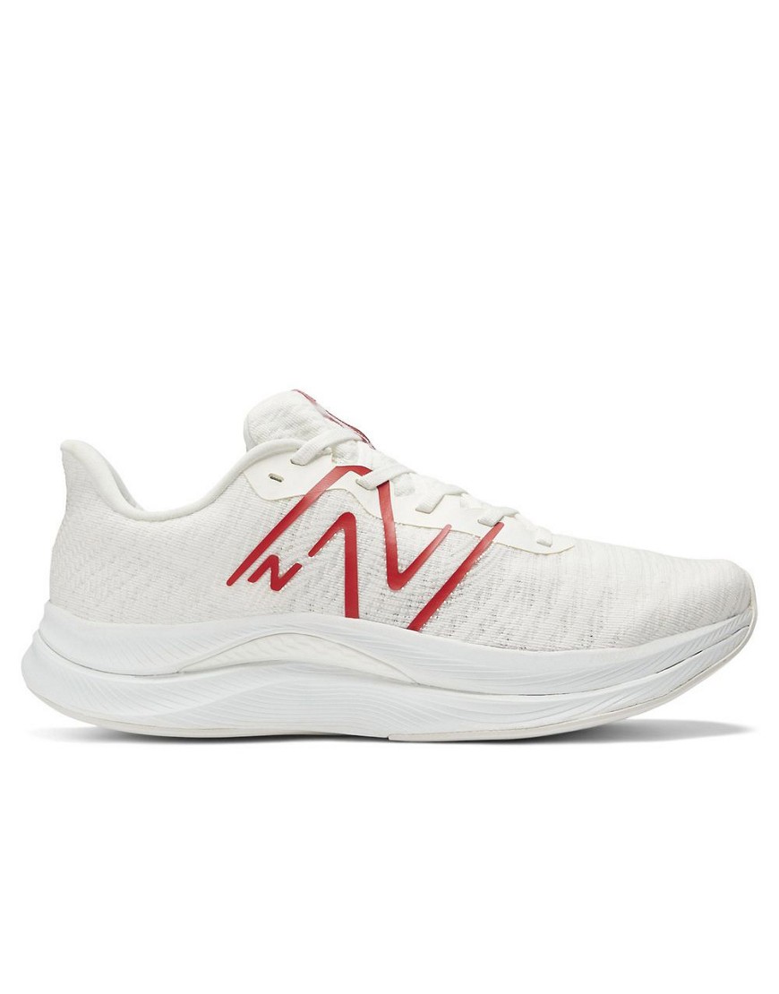 New Balance Fuelcell Propel v4 running trainers in white