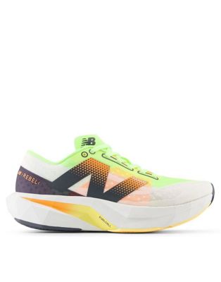 New Balance Fuelcell Rebel v4 running trainers in white