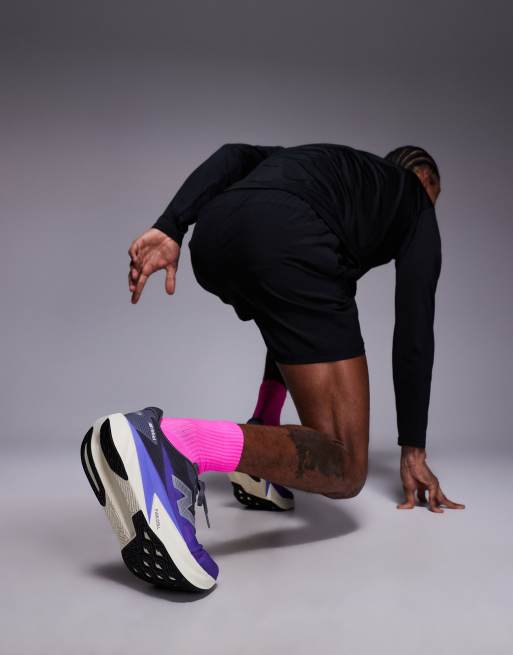 New Balance - Fuelcell Rebel v5 - Indigoblå løbesneakers til mænd, 3 af 5