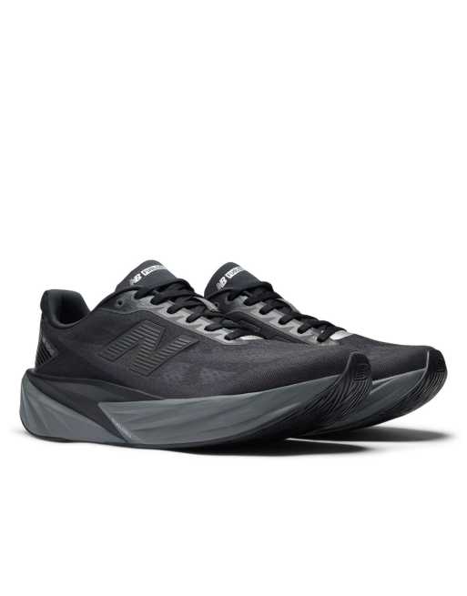 New Balance Fuelcell Rebel v5 mens running trainers in black - BLACK, 3 of 4