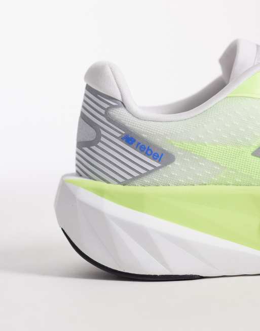 New Balance - FuelCell Rebel v5 - Neongule løbesneakers til kvinder, 4 af 5