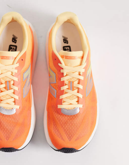 New Balance - Fuelcell Rebel v5 - Neonorange løbesneakers til mænd, 3 af 5