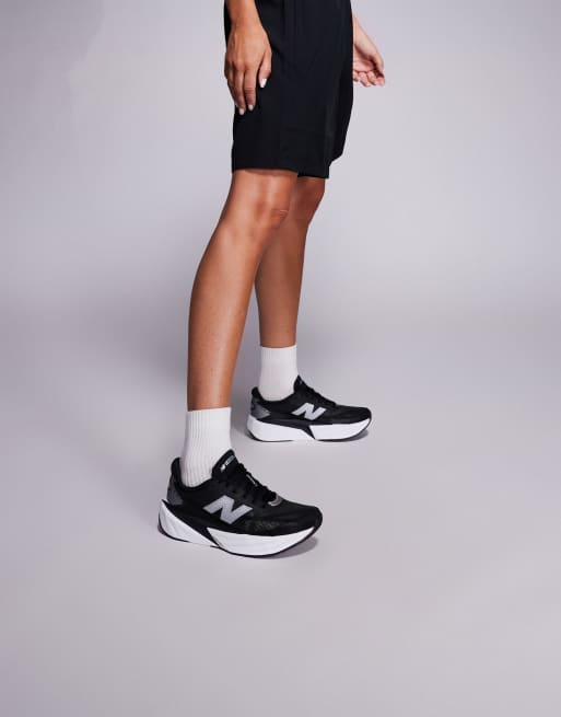 New Balance Fuelcell Rebel v5 womens running trainers in black, 3 of 5