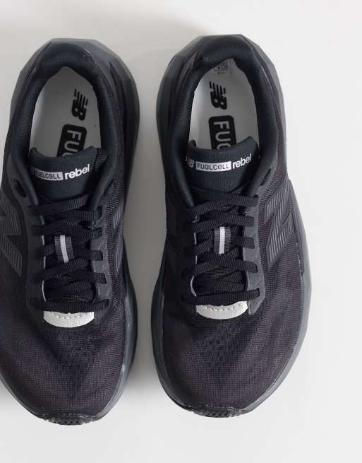 New Balance Fuelcell Rebel v5 womens running trainers in black, 2 of 5