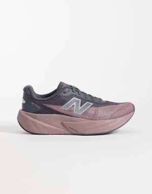 New Balance Fuelcell Rebel v5 womens running trainers in brown and black