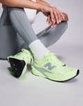 [New Balance] New Balance Fuelcell Rebel v5 womens running trainers in volt yellow 40 YELLOW