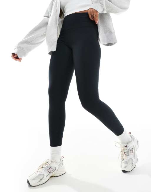 New Balance – Gerippte Legging mit hohem Bund, 27 Zoll Schrittlänge