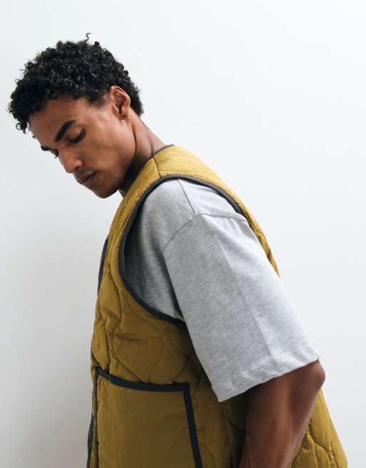 New Balance gewatteerd gilet in bark, 2 van 5