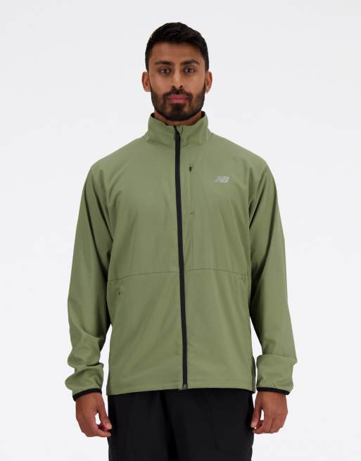 New Balance - Geweven jack met stretch in groen, 4 van 4