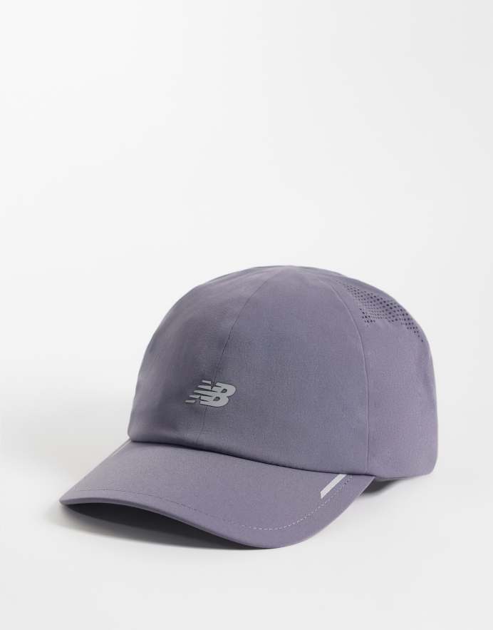 New Balance gorra de 6 paneles Fast Days en gris