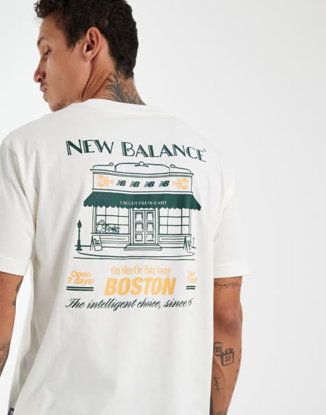 New Balance grab a bite Boston grafisk T-shirt i hvid - view 1