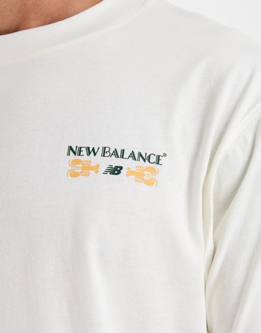New Balance grab a bite Boston graphic t-shirt in white, 5 of 5