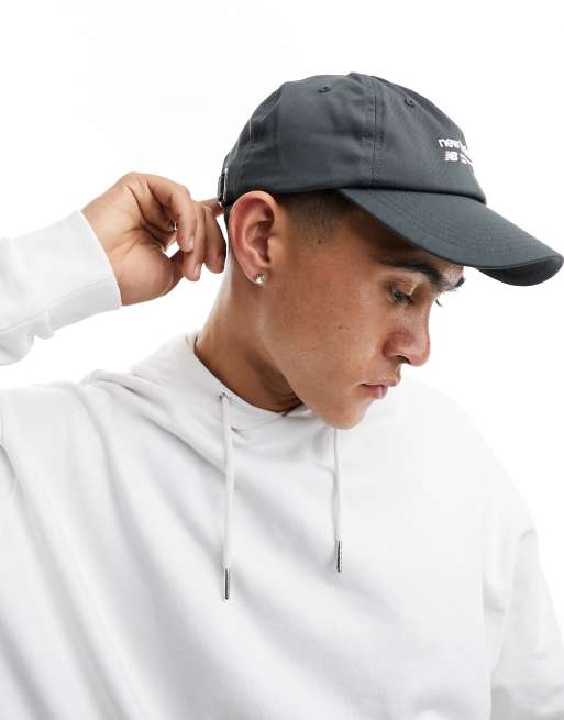 New Balance – Grafitowa czapka z daszkiem z logo, 2 z 4