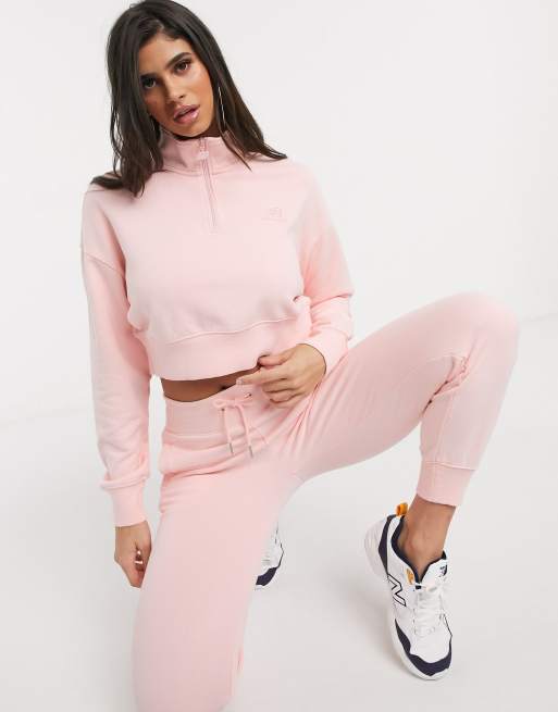 New balance pink on sale sweatshirt