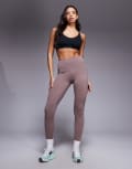 [New Balance] New Balance Harmony high rise leggings in brown S BROWN