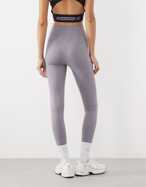 New Balance harmony high rise leggings in grey, 5 of 5