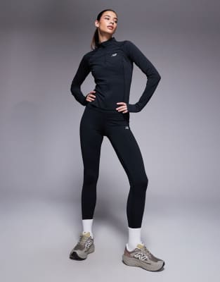 New Balance - Harmony - Leggings in Schwarz mit hohem Bund, 25 Zoll Schrittlänge