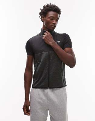 New Balance Heat grid vest in black - view 1