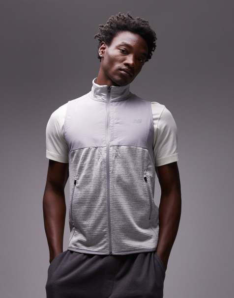 New Balance Heat grid vest in light grey - view 1