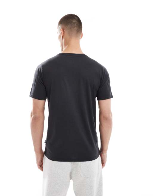 New Balance - Heathertech - T-shirt met logo in zwart, 2 van 4