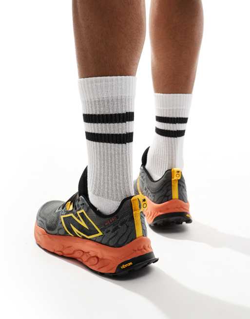 New Balance Hierro trail running trainers in black and orange, 5 of 5