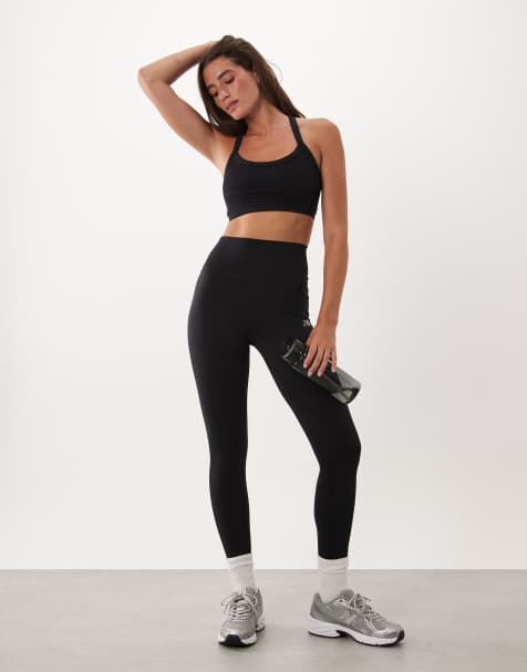 New Balance high rise leggings in black - view 1
