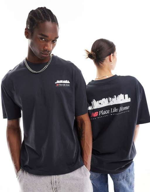 New Balance - Home Again - Unisex - Sort top med korte ærmer - Kun hos ASOS