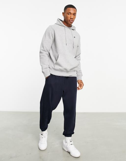 New Balance - Hoodie met klein logo in grijs, 4 van 4