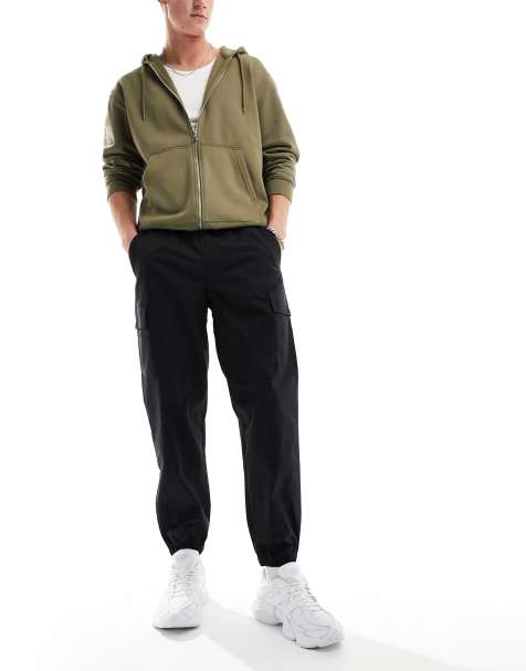 Mens black slim on sale fit cargo pants