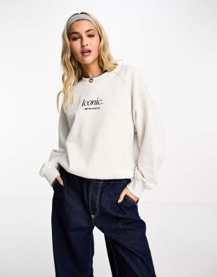 New Balance - Iconic - Sweatshirt in Grau