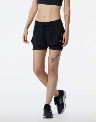 New Balance - Impact - Lauf-Shorts in Schwarz