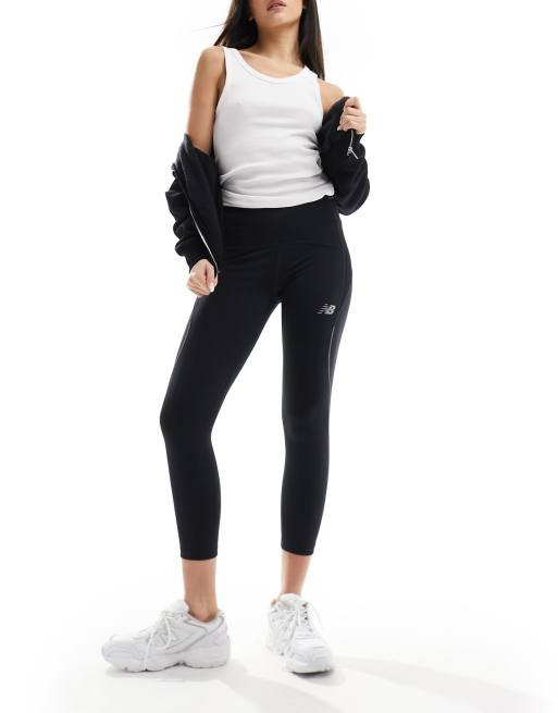 New Balance Impact Run Crop Tight, Black, Small 