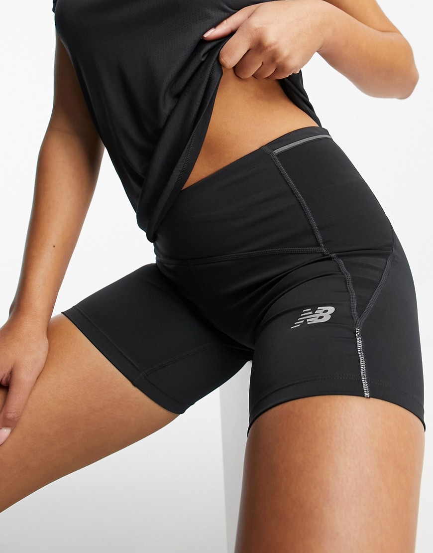New Balance Impact Run fitted shorts in black