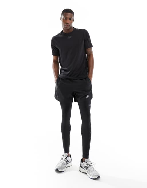 New Balance - Impact Run Luminous Heat - Leggings da corsa neri, 4 di 5