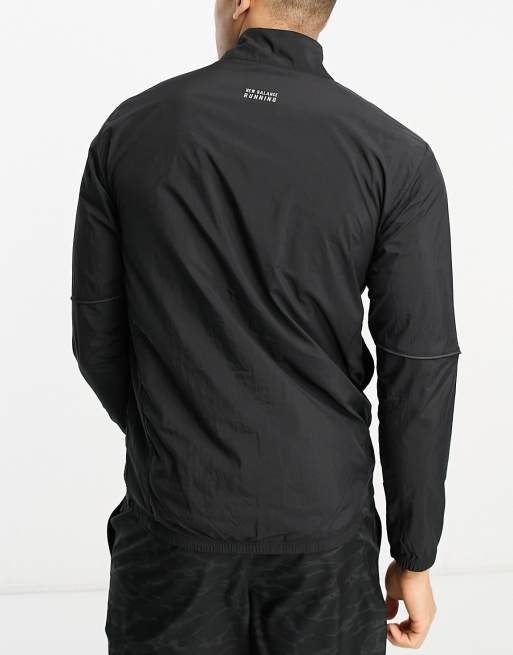 New Balance Impact Run packable jacket in black