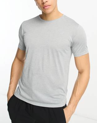 New Balance Impact Run short sleeve t-shirt in grey - ASOS Price Checker