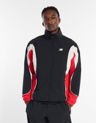 New Balance - In Game - Veste de survêtement tissée - Noir