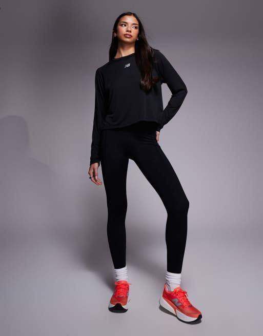 New Balance – Infinity Propel – Czarny top z długimi rękawami, 2 z 4